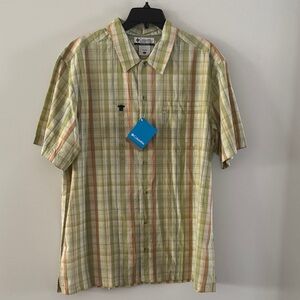 Columbia Men's Multicolor Plaid Button Down Shirt